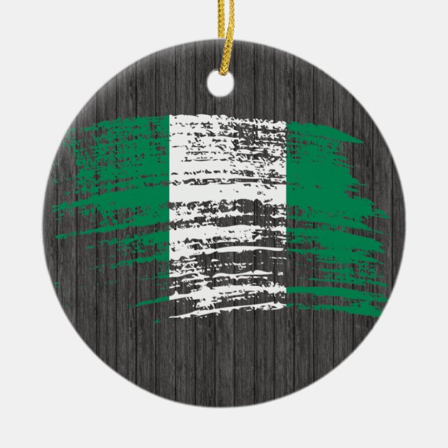 Adorno De Cerámica Nigeria urbano (Frente)