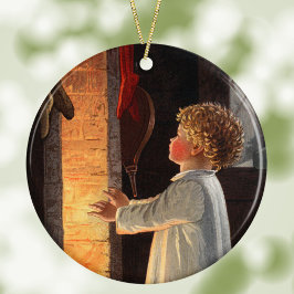 Adorno De Cerámica Niña virgen por Navidades de la chimenea