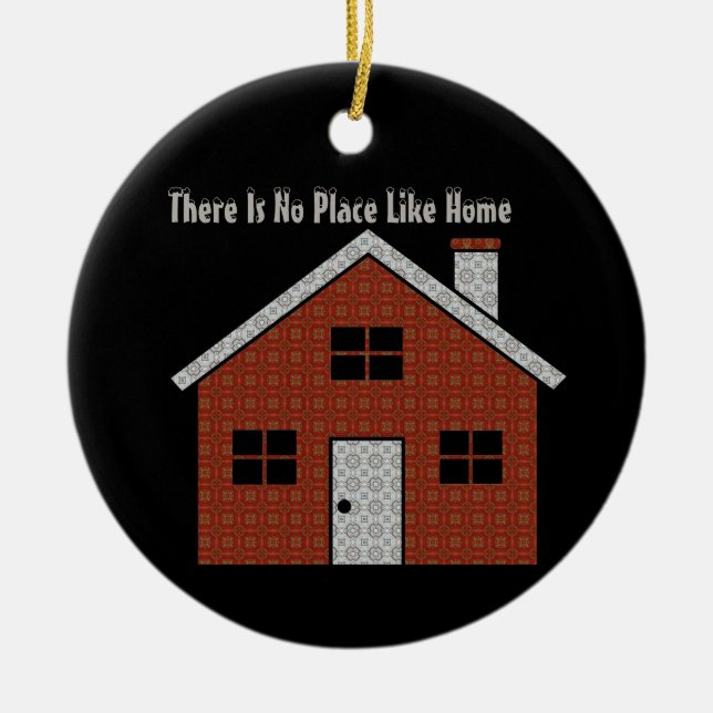 Adorno De Cerámica Ningún lugar como casa (Frente)