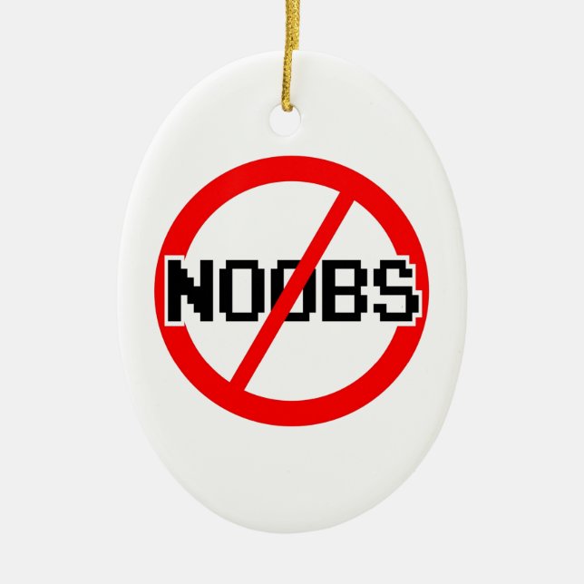 Adorno De Cerámica NINGÚN NOOBS - mono del friki/hacker/pc/code (Frente)