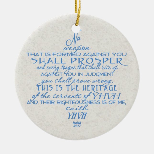 Adorno De Cerámica Ninguna estrella del arma de David (Frente)