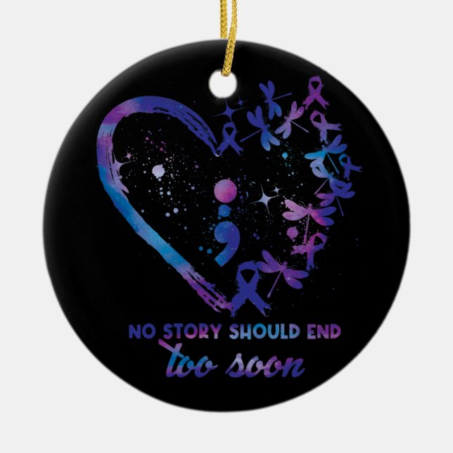 Adorno De Cerámica Ninguna historia debería terminar demasiado pronto (Frente)