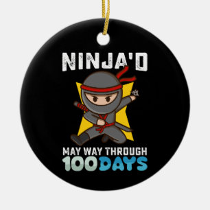 Adorno De Cerámica Ninja podría pasar por 100 días de escuela