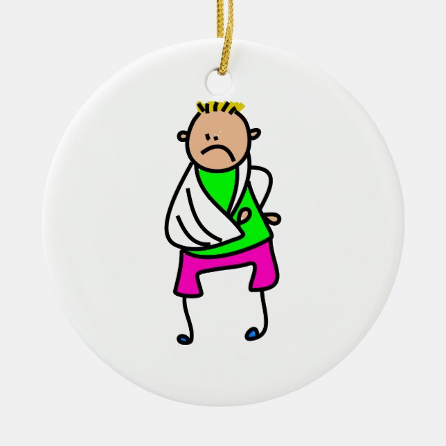 Adorno De Cerámica Niño herido (Frente)