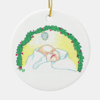 Adorno De Cerámica Niño Jesús Envueltos