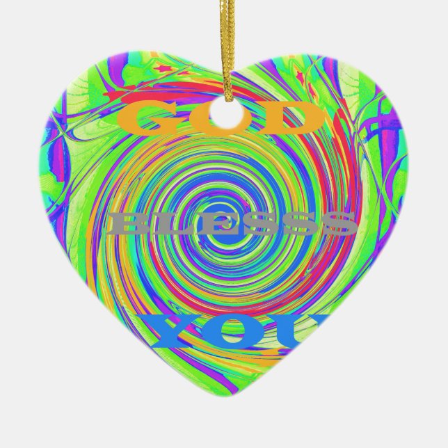 Adorno De Cerámica Niños Bebés Dios te bendiga..png (Frente)