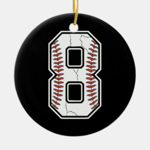 Adorno De Cerámica Niños de béisbol de 8 años de edad 2016
