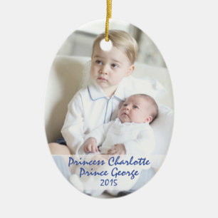 Adorno De Cerámica Niños reales - George y Charlotte