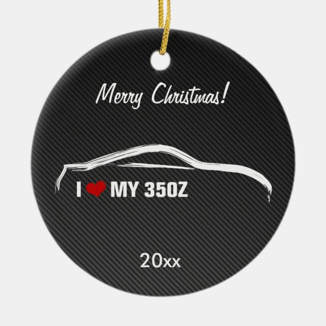 Adorno De Cerámica Nissan 350Z - Amo mi 350Z (Frente)