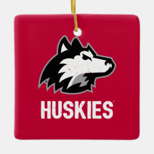 Adorno De Cerámica NIU Huskies Molestos