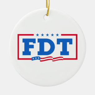 Adorno De Cerámica No a Trump, divertido anti-Trump con el FDT