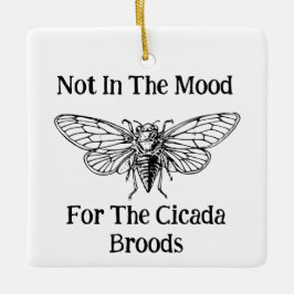 Adorno De Cerámica No En El Ánimo De La Cicada