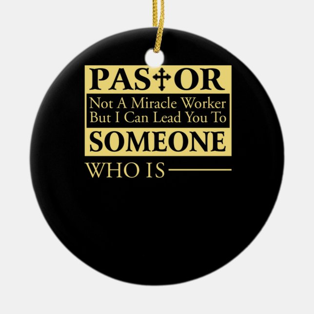 Adorno De Cerámica No Es Un Trabajador Milagroso Pero Puedo Liderarte (Frente)