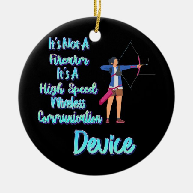 Adorno De Cerámica No es una broma de fuego  (Frente)