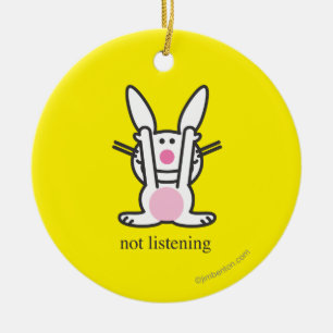 Adorno De Cerámica No escuchando
