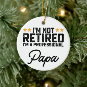 Adorno De Cerámica No Estoy Retirado Soy Un Papá Profesional