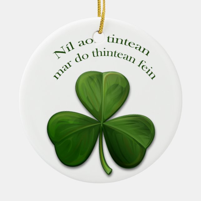 Adorno De Cerámica No hay lugar como casa (Frente)