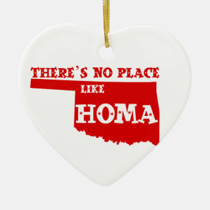 Adorno De Cerámica No hay lugar como Homa Oklahoma