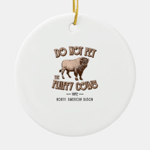 Adorno De Cerámica No Mascota el búfalo de venado americano Fluffy Co