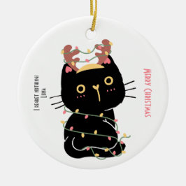 Adorno De Cerámica no me arrepiento de nada alegre navidad