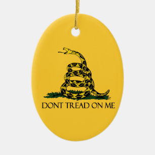 Adorno De Cerámica No me enseñen la bandera de Gadsden, ejército hi