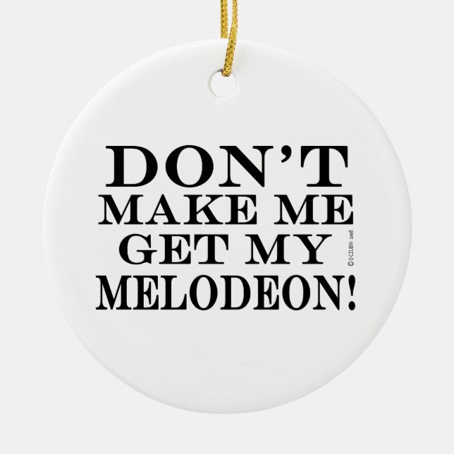 Adorno De Cerámica No me hagas buscar mi melodeón (Frente)