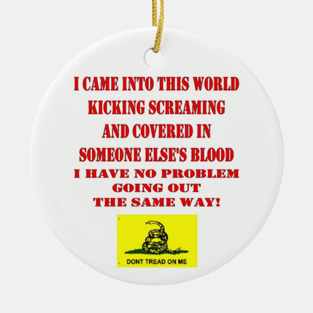 ADORNO DE CERÁMICA NO ME TREAD (Frente)