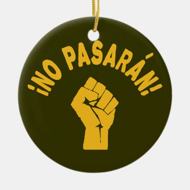 Adorno De Cerámica No Pasaran - No Pasarán (Frente)