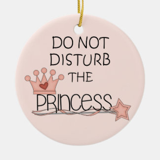 Adorno De Cerámica No perturbe la suspensión de la princesa puerta