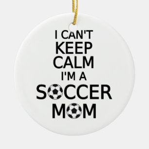 Adorno De Cerámica No puedo guardar calma, yo soy una mamá del fútb