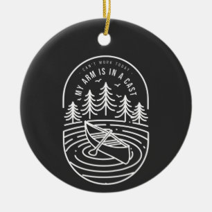 Adorno De Cerámica No Puedo Trabajar Hoy Mi Brazo Está Enyesado