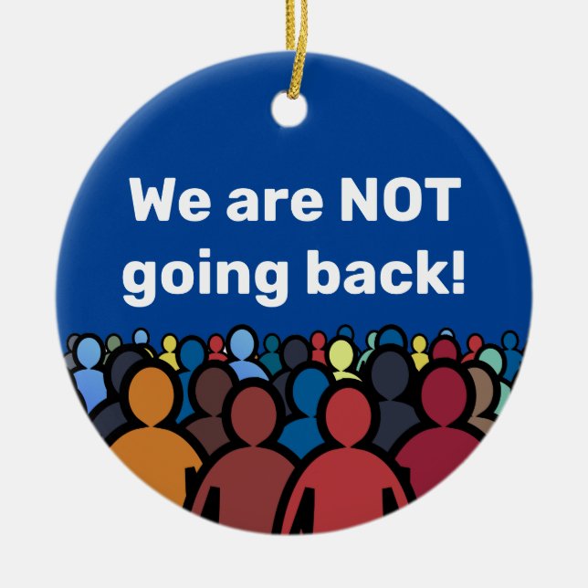 Adorno De Cerámica NO regresaremos (Frente)