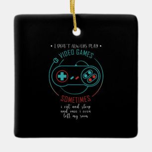 Adorno De Cerámica No siempre juego videojuegos divertidos regalos de