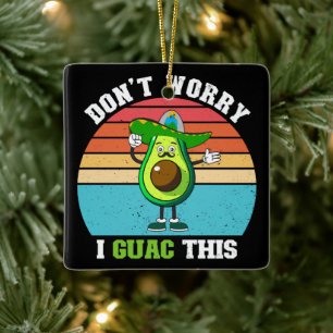 Adorno De Cerámica No te preocupes si hago este aguacate vegetariano