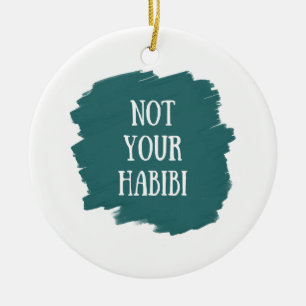 Adorno De Cerámica No tu Habibi