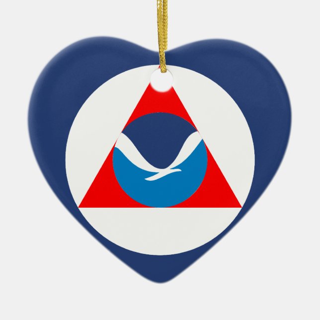 Adorno De Cerámica Noaa, Estados Unidos (Frente)