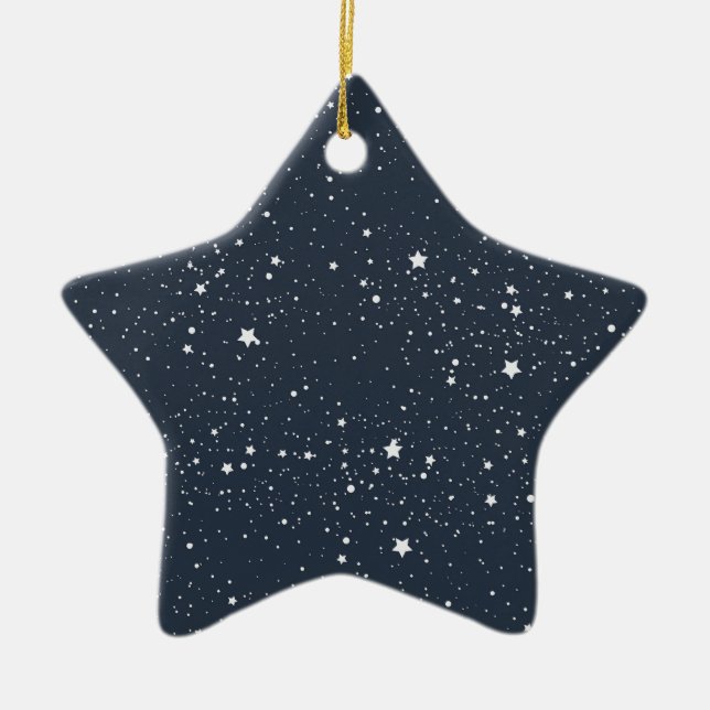Adorno De Cerámica Noche bajo las estrellas (Frente)