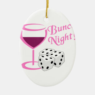 Adorno De Cerámica Noche de Bunco