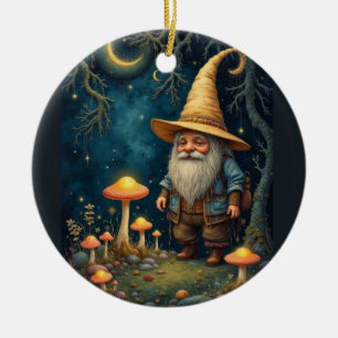 Adorno De Cerámica Noche de Gnome