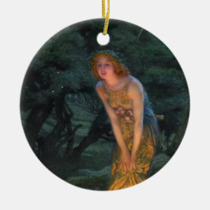 Adorno De Cerámica Noche de verano de 1908 por Edward Robert Hughes
