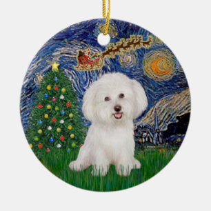 Adorno De Cerámica Noche estrellada - Amigo de Bichon #7