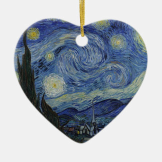 Adorno De Cerámica Noche estrellada de Van Gogh
