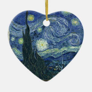 Adorno De Cerámica Noche estrellada de Vincent van Gogh