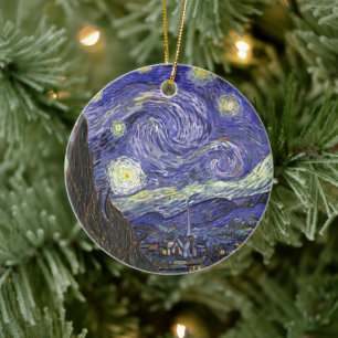 Adorno De Cerámica Noche estrellada de Vincent van Gogh