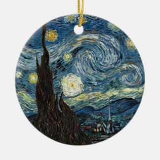 Adorno De Cerámica Noche estrellada de Vincent van Gogh