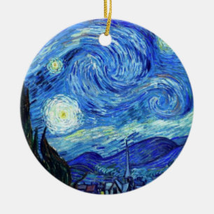 Adorno De Cerámica Noche estrellada De Vincent Van Gogh