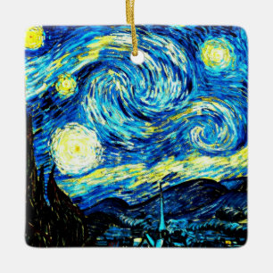 Adorno De Cerámica Noche estrellada, famosa pintura de van Gogh,