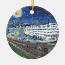 Adorno De Cerámica Noche estrellada Mississippi Queen