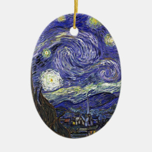 Adorno De Cerámica Noche estrellada, Vincent Van Gogh.