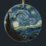 Adorno De Cerámica Noche Van Gogh Starry<br><div class="desc">Noche estrellada de pintura Vincent Van Gogh</div>